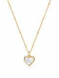 Women's Necklace with Shell Heart