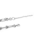 Nialaya Women's Necklace Women's Silver Barbed Wire Necklace 18 Inches / 45.72 cm WNECK_244