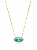 Nialaya Women's Necklace Women's Turquoise Evil Eye Necklace WNECK_260