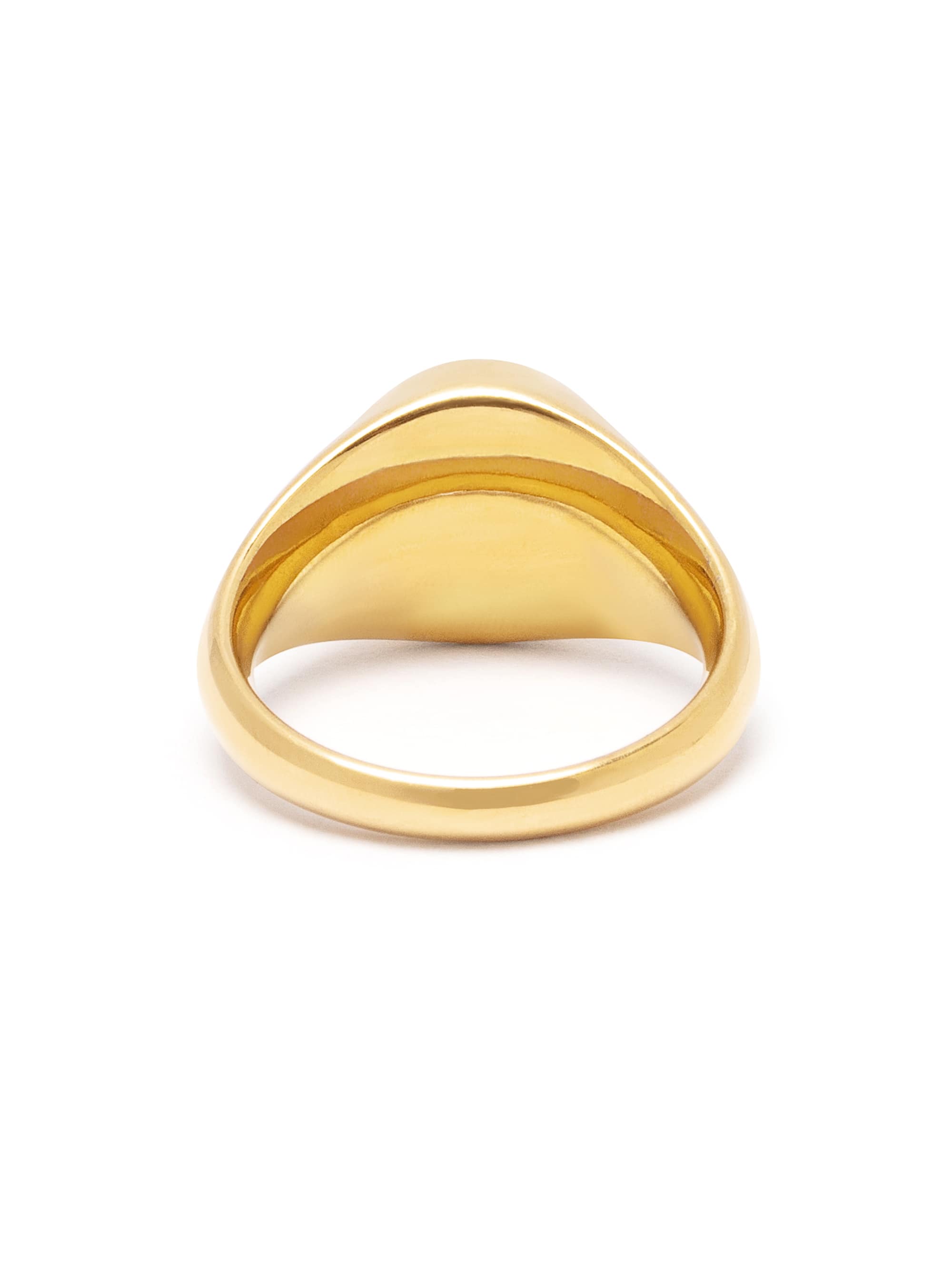 Nialaya Women's Ring Oval Green Aventurine Signet Ring Oval Green Aventurine Signet Ring