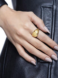 Nialaya Women's Ring Skyfall Large Signet Ring
