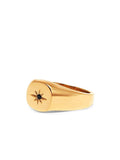 Nialaya Women's Ring Skyfall Starburst Signature Ring in Gold