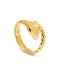 Nialaya Women's Ring Twisted Gold Snake Ring