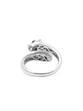 Nialaya Women's Ring Twisted Panther Ring in Silver