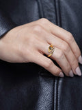 Nialaya Women's Ring Twisted Snake Ring
