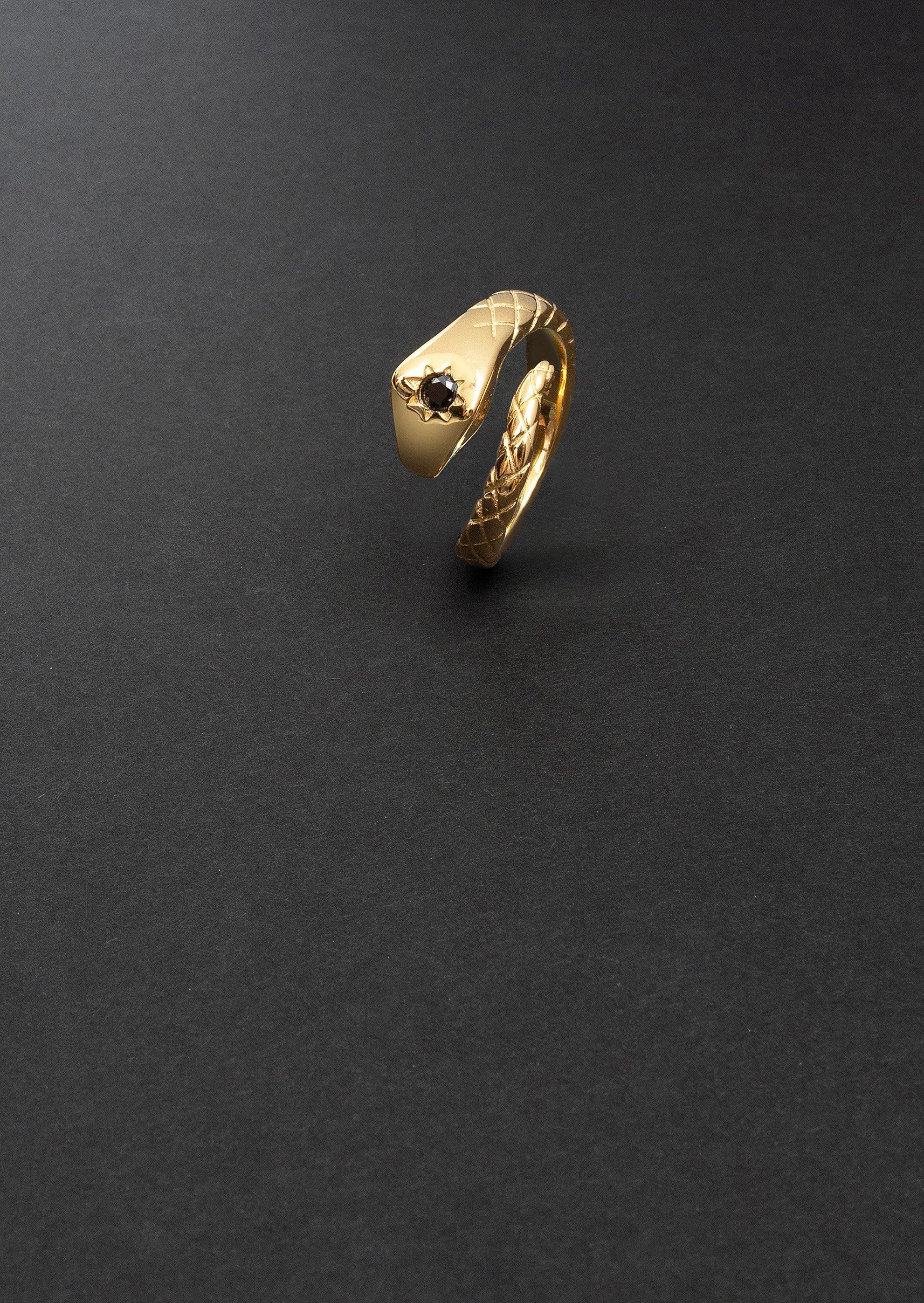 Nialaya Women's Ring Twisted Snake Ring