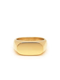 Women's Gold Oval Signet Ring