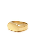 Nialaya Women's Ring Women's Gold Oval Signet Ring