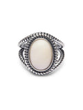 Women's Silver Ring with Mother Of Pearl Stone