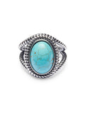 Women's Silver Ring with Turquoise Stone